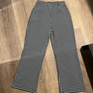 GLASSONS SIZE 6 (us) checkered pants wide leg